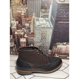 WARFIELD & GRAND Men's Dark Brown Leather Essex Boots  - Sz 11